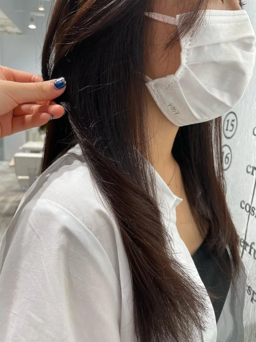 ロング カラー ヘアカラー トリートメント 透明感カラー♪ Hanaeのヘアスタイル