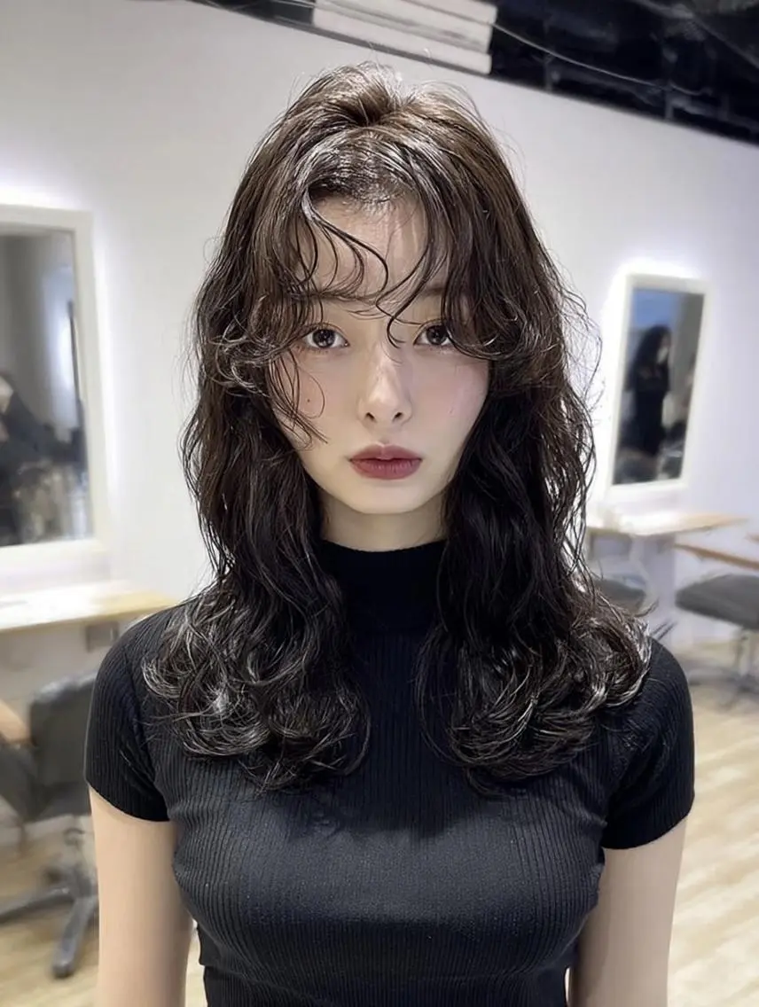 セミロング パーマ特化✨/肥後 有紗のヘアスタイル