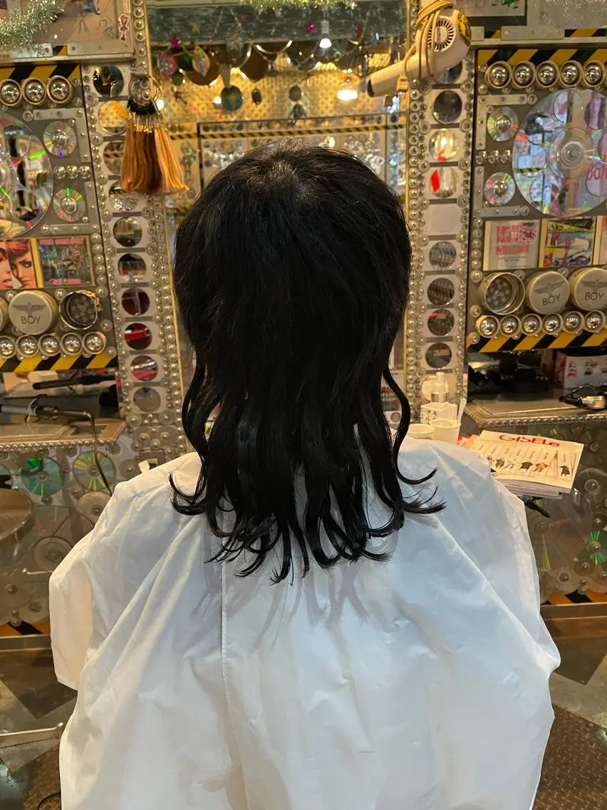 ミディアム カラー ヘアアレンジ 編み込みエクステ エクステ 伸ばしかけ ウルフカット 🌈派手髪エクステ ブレイズ🌈ひろとのヘアスタイル