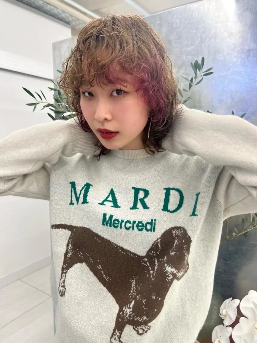 ミディアム ボブ/パーマ 🐕🦺Nagiのヘアスタイル