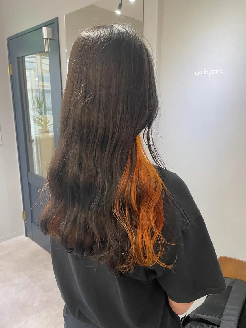 ロング カラー ヘアアレンジ cherir髪質改善 パーソナルカラー診断のヘアスタイル