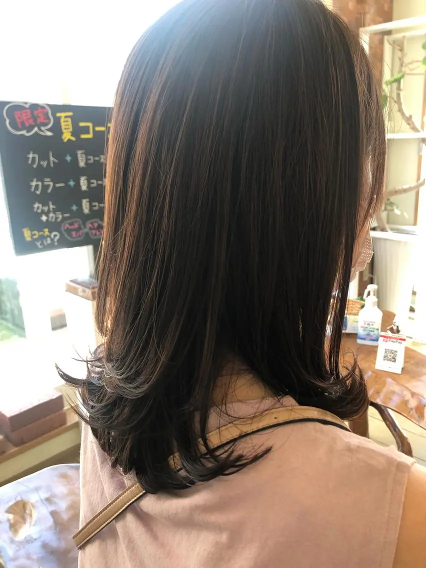 ミディアム パーマ ナチュラルオーブン 大村店🍀深松孝枝のヘアスタイル