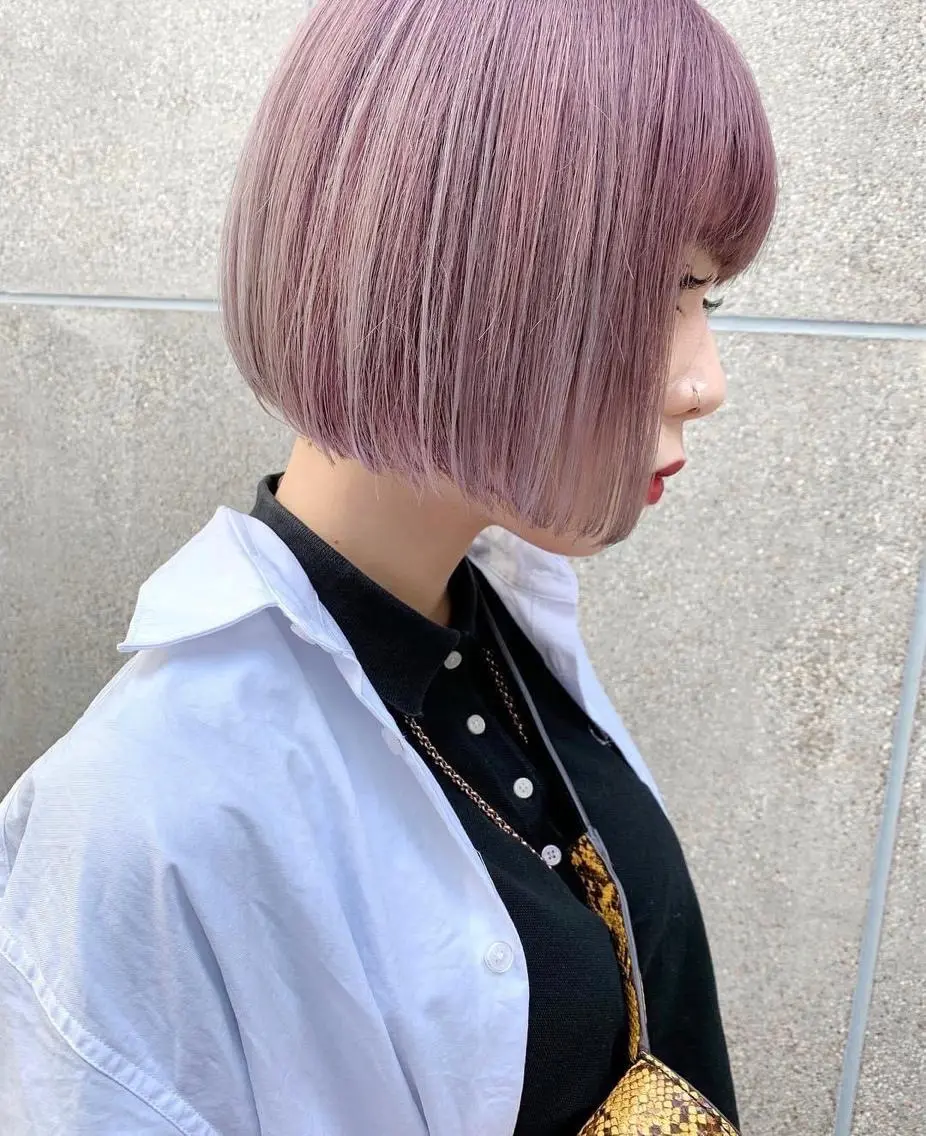ショート ボブ 🧸艶々韓国ヘア 🧁mizunaのヘアスタイル