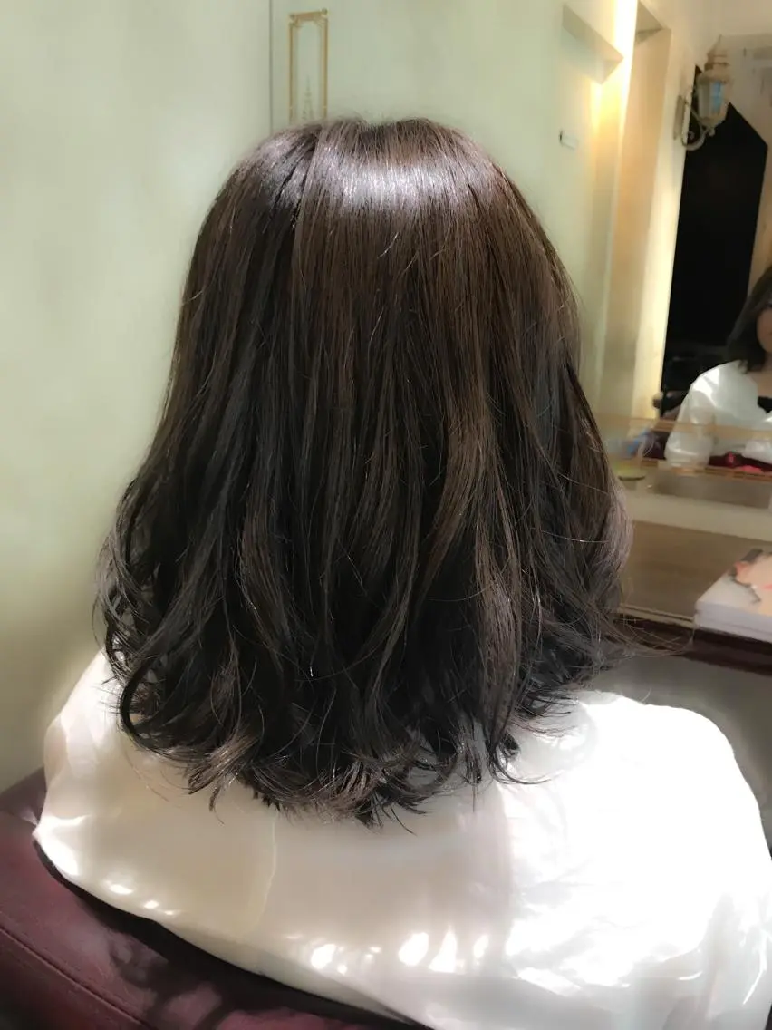 ショート カラー パーマ アッシュ ハイライトカラー ハイライト 🌈髪質改善💕 縮毛矯正✨青木まで✨のヘアスタイル