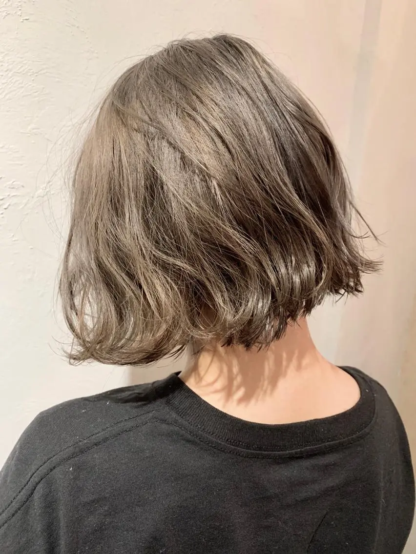 カラー ブリーチ グレージュ ヘアカラー ヘッドスパ 水戸/ブリーチカラー ♠️♠️會澤遼真のヘアスタイル