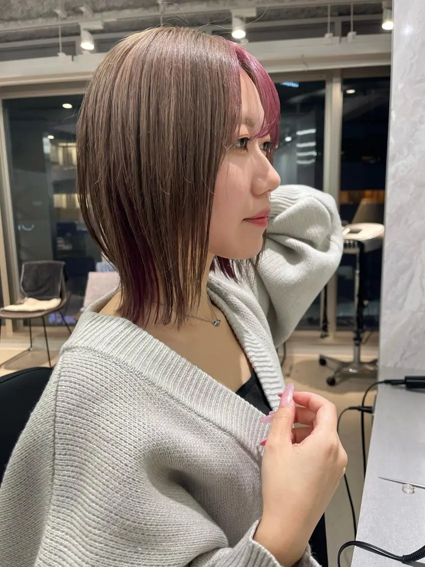 ミディアム カラー ヘアカラー トリートメント 【代表】 辻龍樹のヘアスタイル