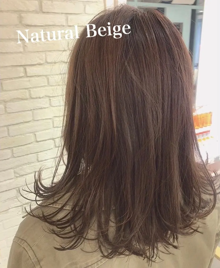ミディアム カラー ブリーチ 透明感カラー ブリーチなしカラー ❣️モテ髪❣️佐野 圭佑のヘアスタイル