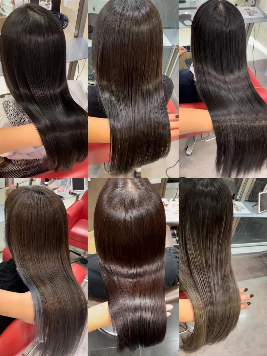 セミロング 髪質改善 トリートメント Merlyosaka 早川未来のヘアスタイル