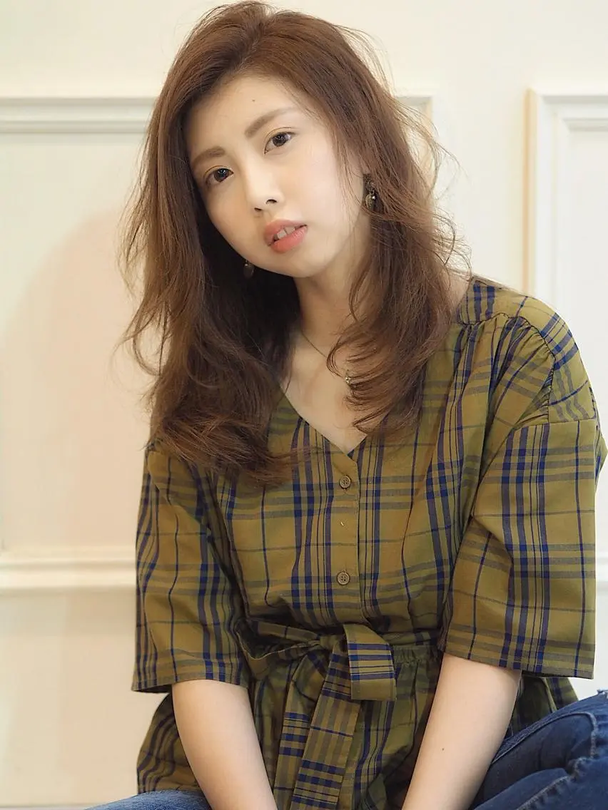 セミロング カラー ヘアアレンジ 坂本 直樹のヘアスタイル