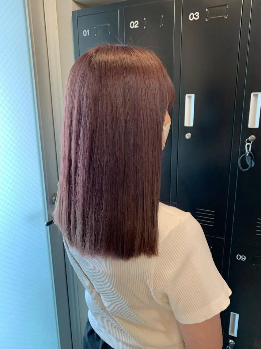 ロング カラー ピンクカラー 中沢梨々花 🎀透明感カラーのヘアスタイル