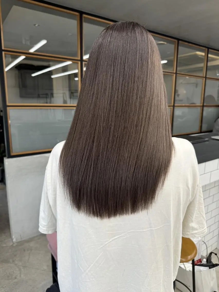 カラー ロング 渋谷ハイトーン/ 髪質改善/梨緒💜のヘアスタイル