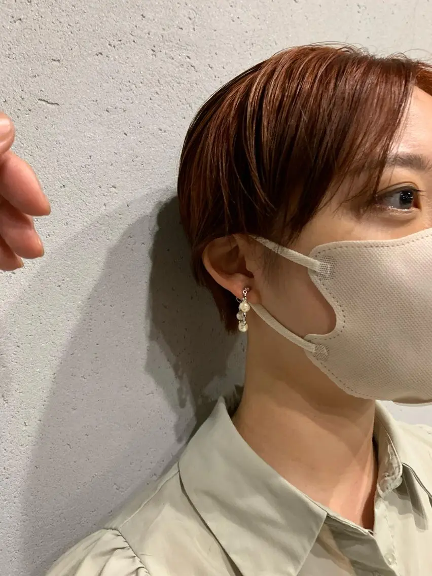 ショート カラー ボブパーマコテ巻き風 パーマNo1深江秀平のヘアスタイル