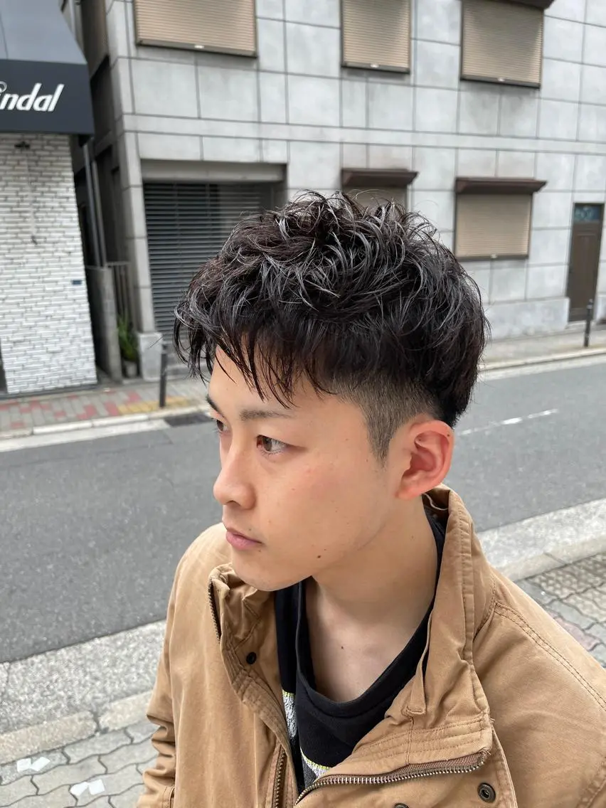 メンズ メンズショート 縮毛・酸性ストレート モデル募集のヘアスタイル