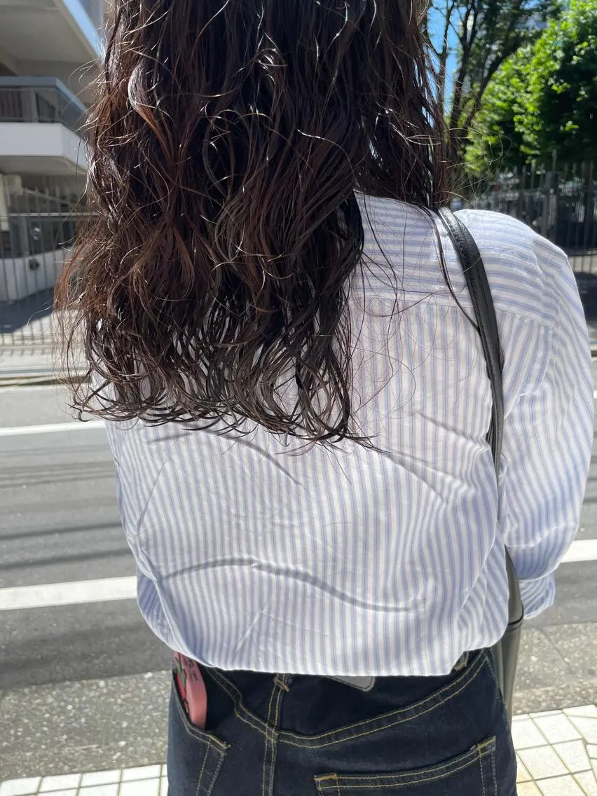 ロング パーマ キッズ カット パーマ トリートメント オトナヘア🌸 harukaのヘアスタイル
