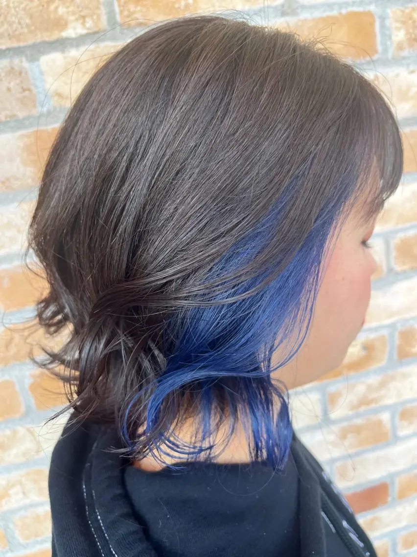 ミディアム カット ヘアカラー トリートメント LucksiMie ginza 明松のヘアスタイル