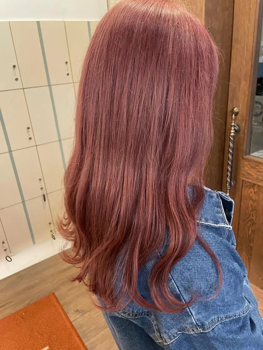 ロング カット ヘアカラー トリートメント しもかわ かほのヘアスタイル