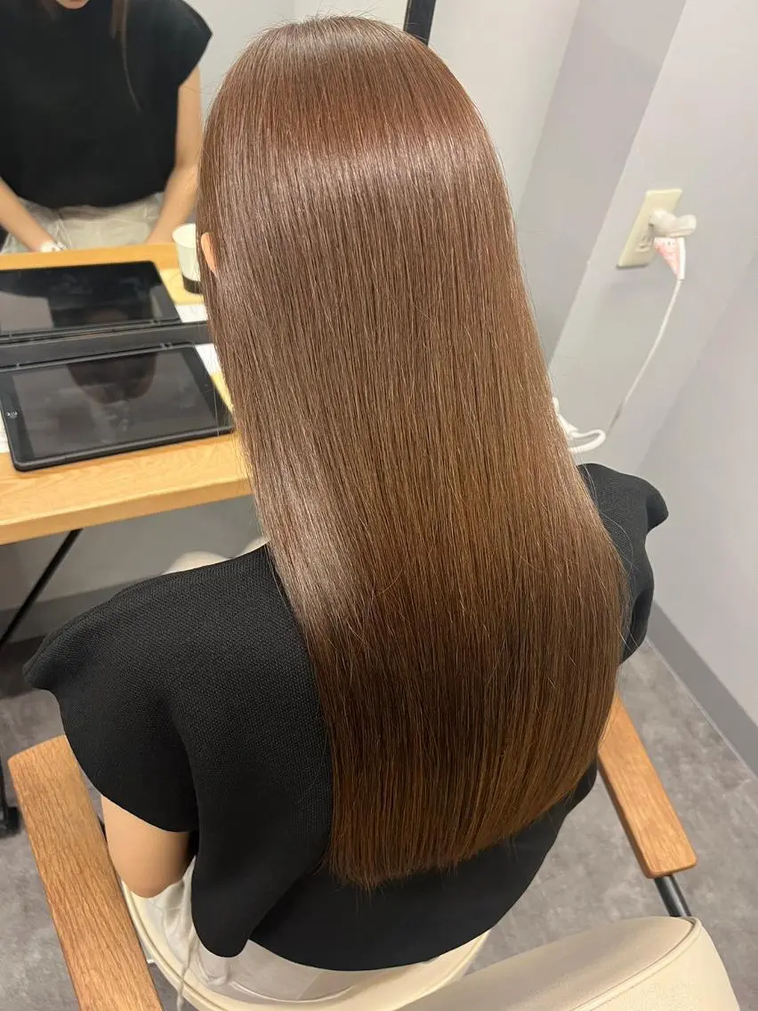 ロング カラー バレイヤージュ ベージュカラー ブリーチ ケアブリーチ ダブルカラー カット ヘアカラー トリートメント N° aria 三軒茶屋のその他イメージ