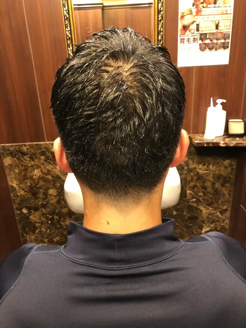 ショート パーマ メンズ 木村 りきのヘアスタイル