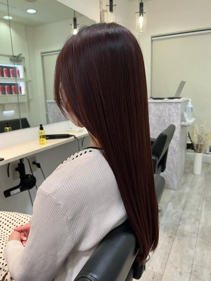 ロング カット ヘアカラー トリートメント 🤍美髪×艶カラー RYOKO🤍のヘアスタイル
