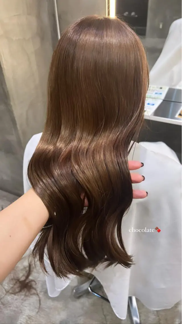ロング カラー カット ヘアカラー 圧倒的デザイン力 店長🎨RENAのヘアスタイル