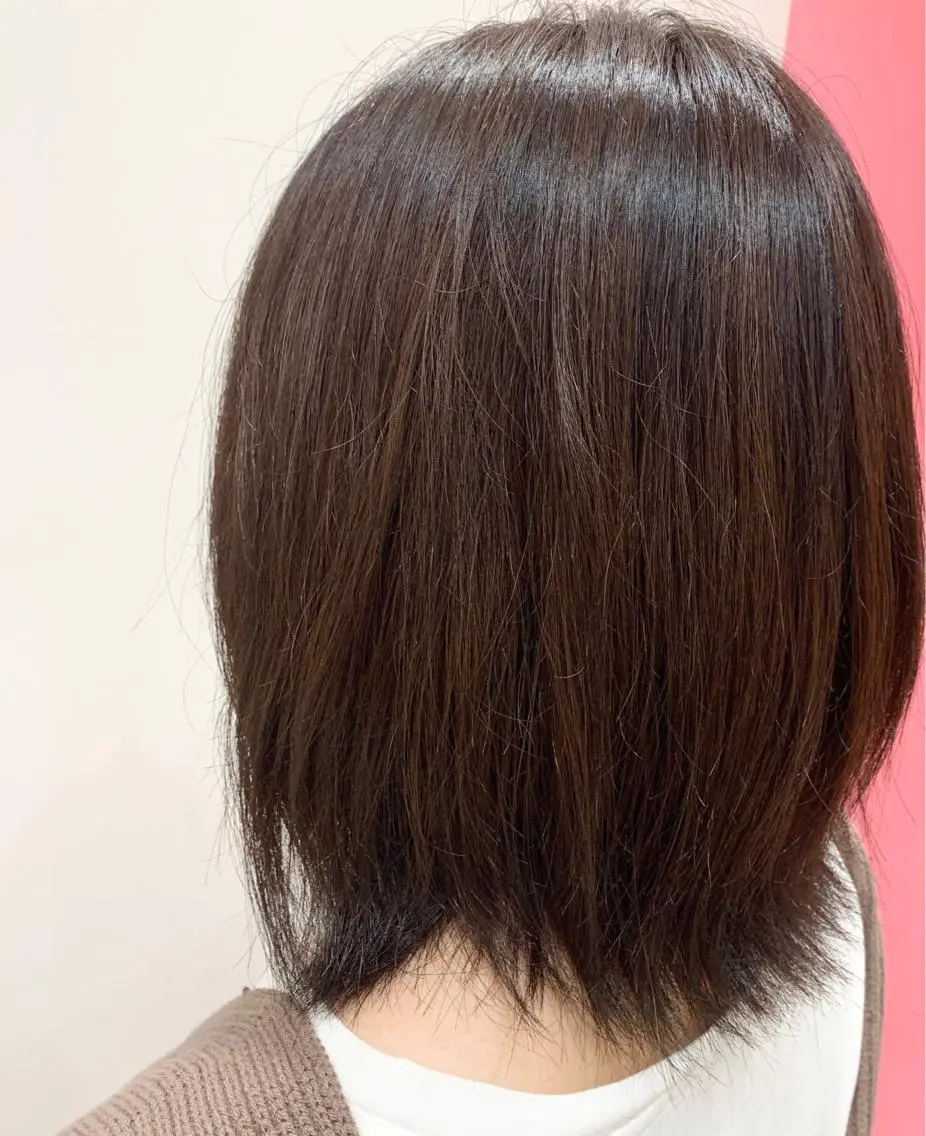 ショート カラー 髪質改善ストレート 韓国風レイヤー池袋のヘアスタイル