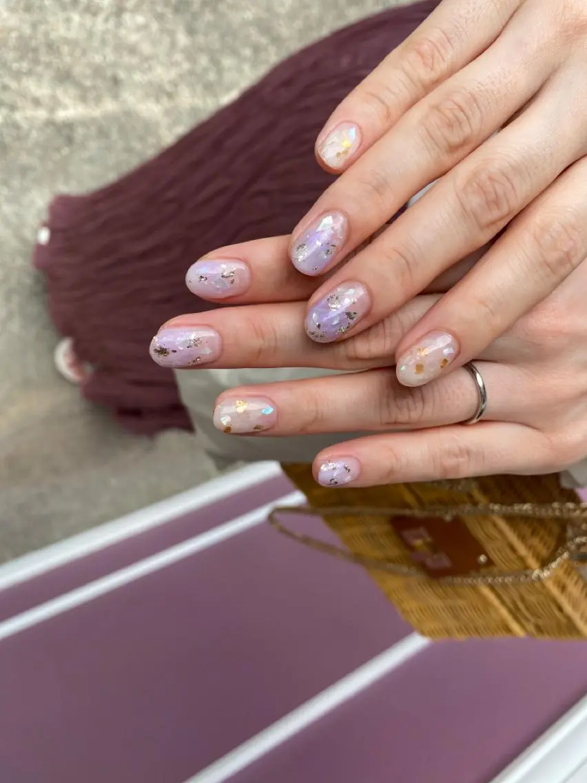 ミディアム ネイル ハンドネイル ハンドケア Lililas💎 リリラースのネイルデザイン