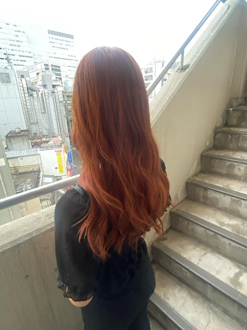 ロング カット ヘアカラー パーマ/レイヤー 🐯ヒョウガ🐯のヘアスタイル