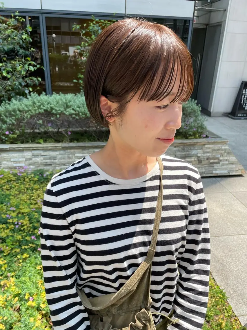 ショート カラー パーマ ヘアアレンジ メンズ キッズ ネイル マツエク・マツパ アイブロウ ボブ tatsumi/ボブ ウルフ/レイヤーのヘアスタイル