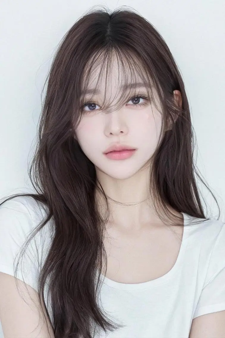 ロング カラー 韓国風グレージュ 🤍たくみ🤍のヘアスタイル