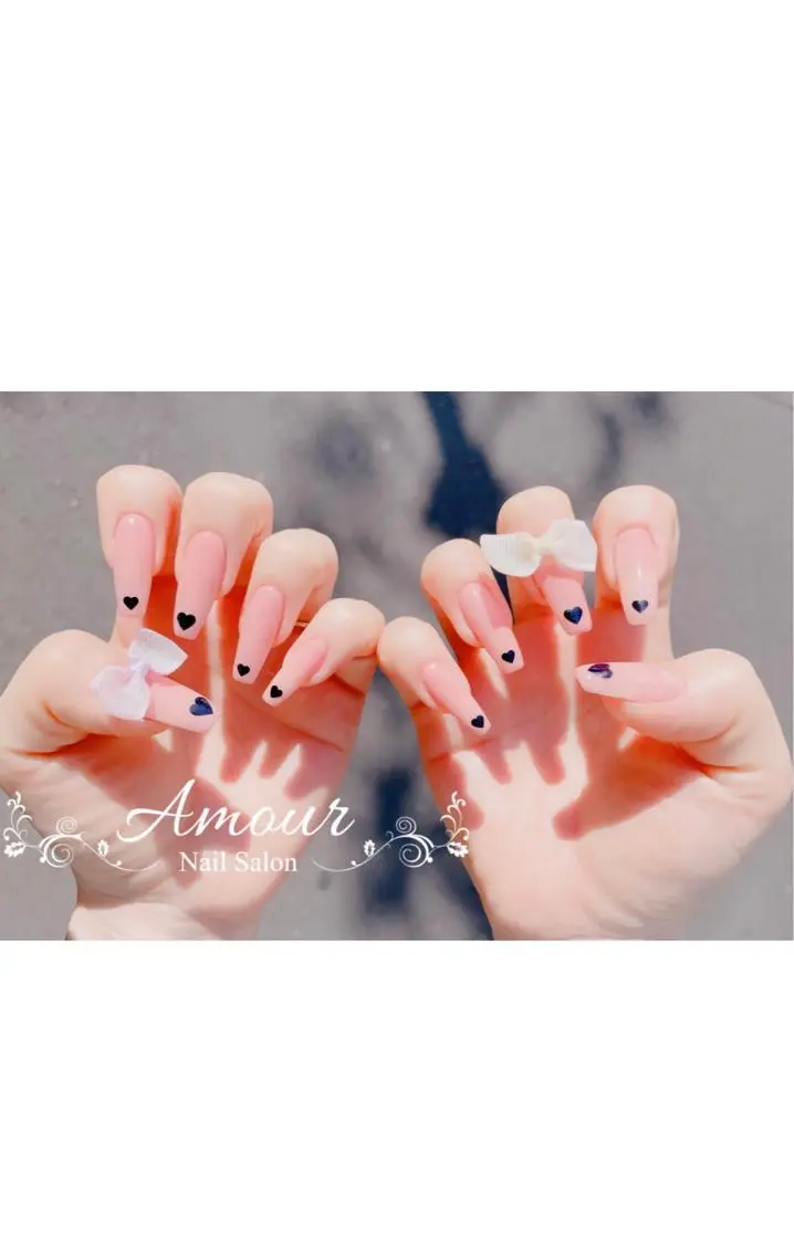 ネイル リボン nailsalon ♡amour♡のネイルデザイン