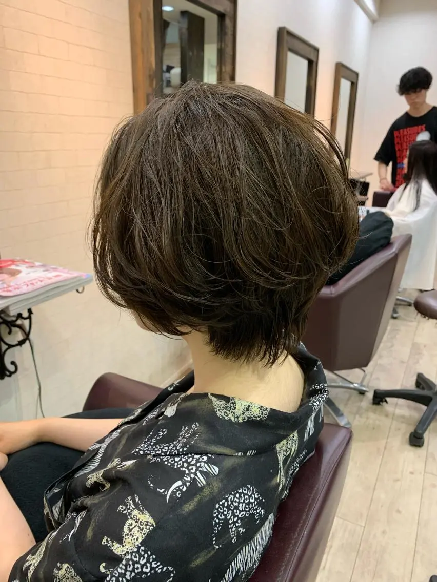 ショート ショートボブ ボブ ショートヘア カット ヘアカラー 松本 亮のヘアスタイル