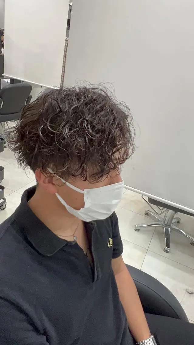 パーマ メンズ カット パーマ 伊藤 海のヘアスタイル