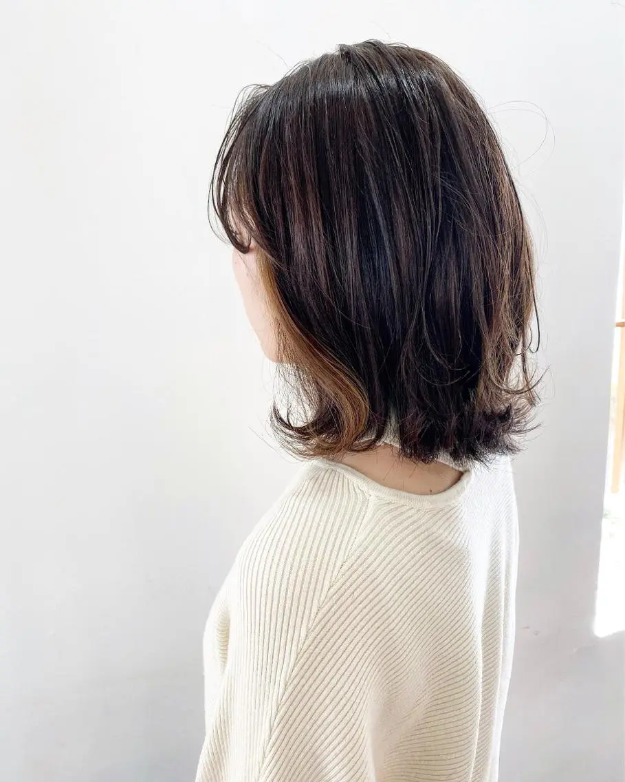 カラー イヤリングカラー WATANABE MISAKIのヘアスタイル