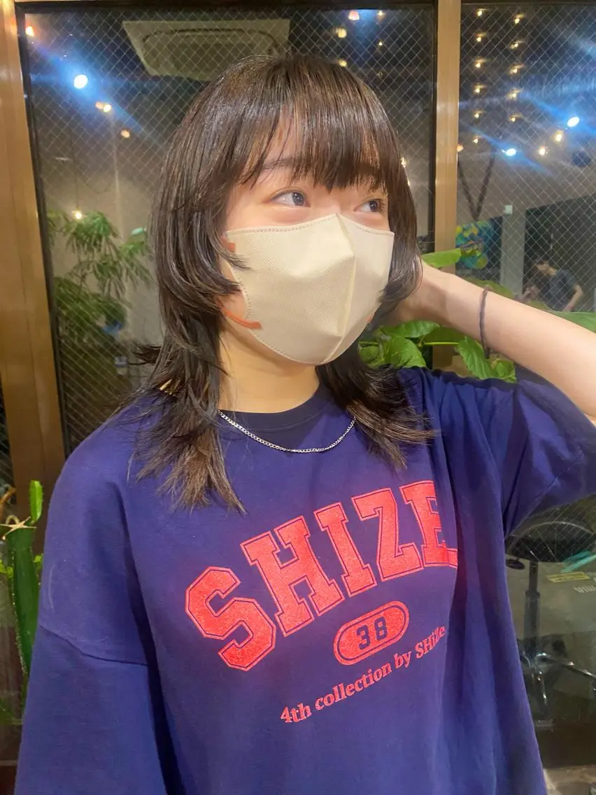 ミディアム カット 小日向 沙織のヘアスタイル