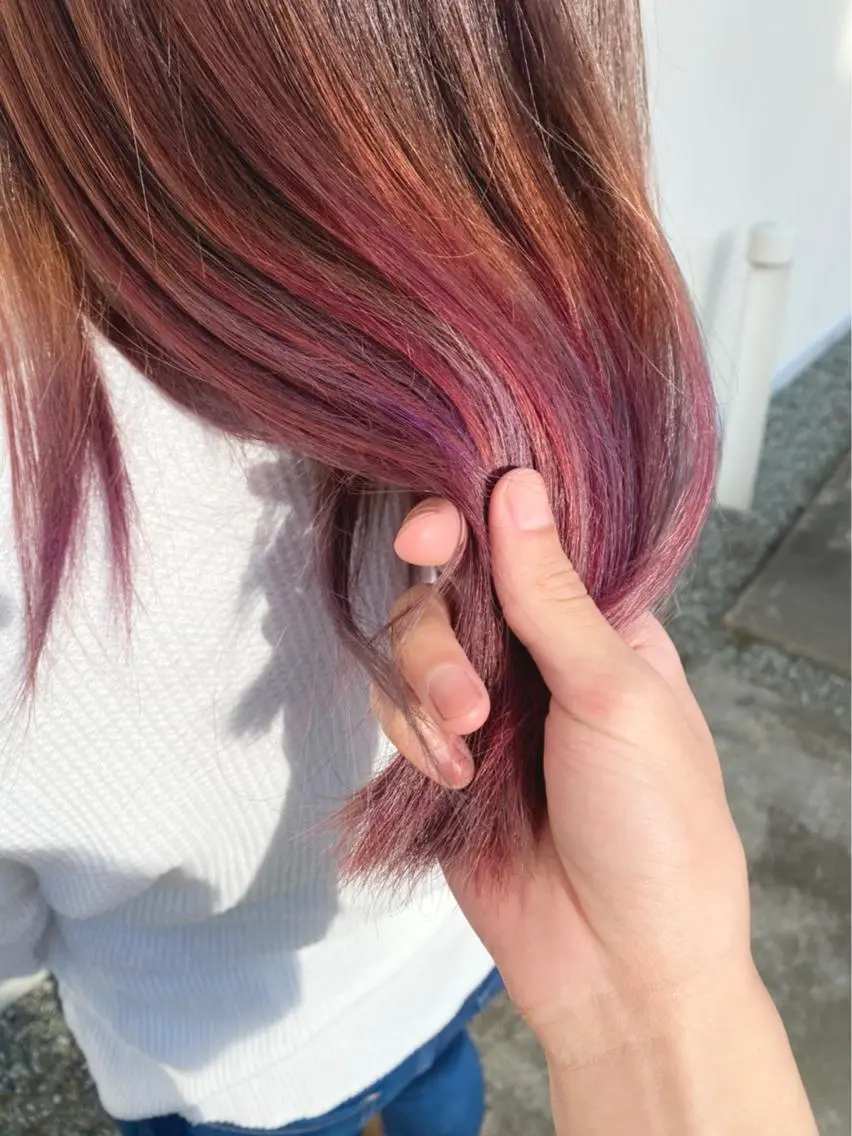 セミロング カラー グラデーションカラー カラースペシャリスト しょう🧑🏼‍🎨のヘアスタイル