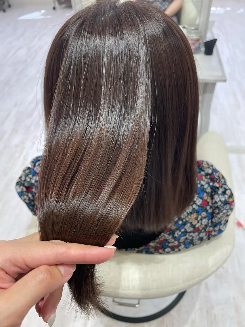 ミディアム カラー ボブ支持率NO1 🌈CHIKAのヘアスタイル