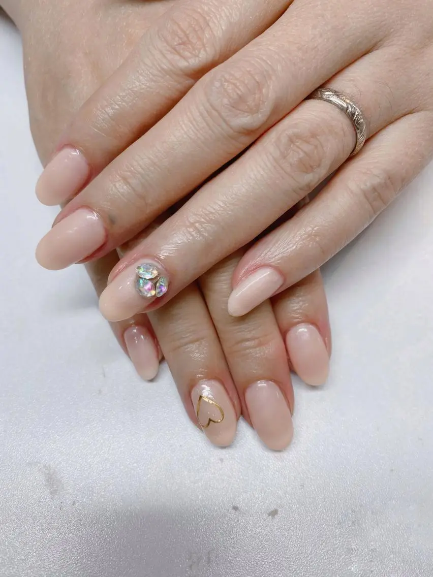 ネイル オーロラネイル ワンカラーネイル 錦糸町 mi_nailのネイルデザイン