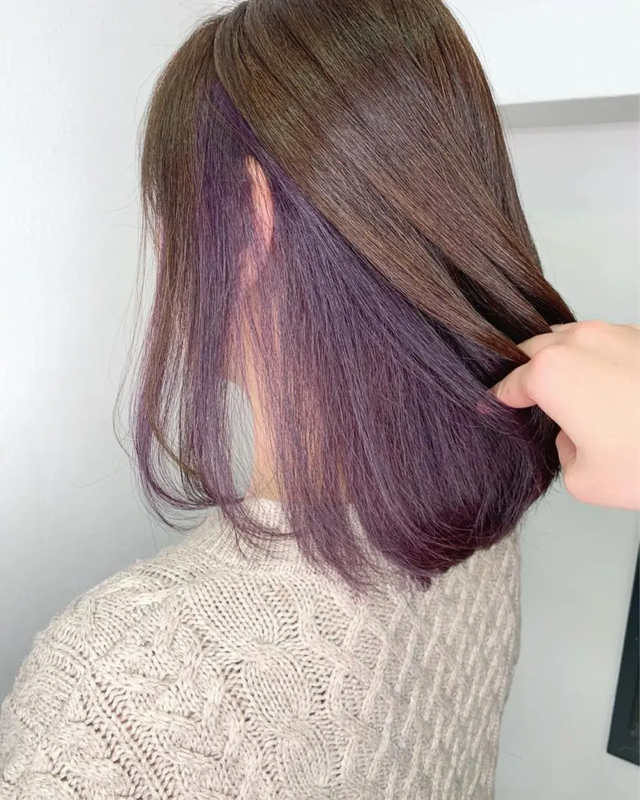 カラー レイヤーカット、 大人可愛い　中村美羅のヘアスタイル