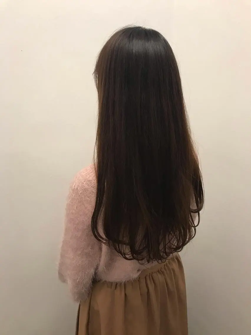 ロング パーマ 縮毛矯正 カット ヘアカラー 縮毛矯正 トリートメント 縮毛/ショート/ ボブ/レイヤー/小原のヘアスタイル