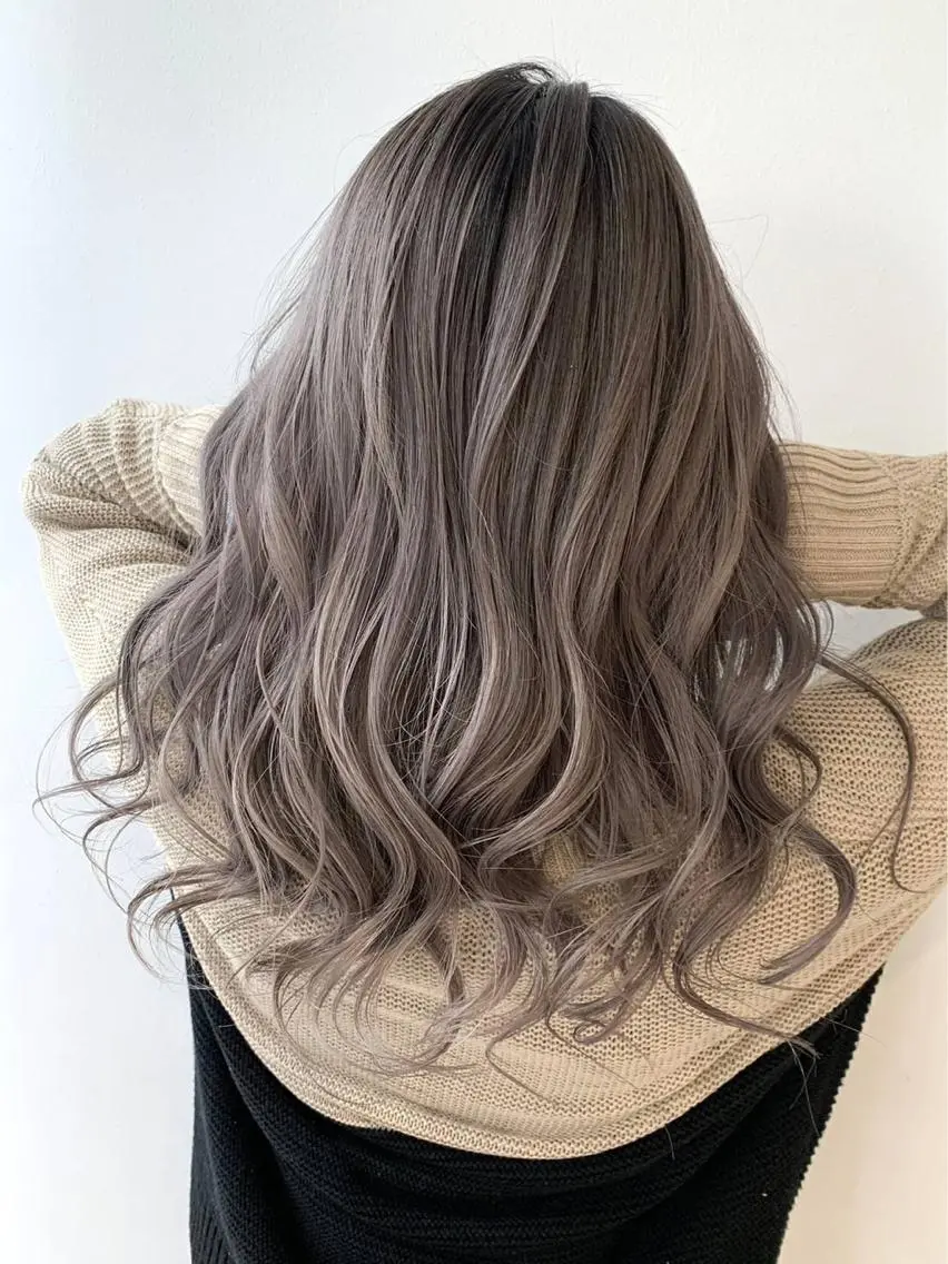 ロング カラー パーマ ヘアアレンジ メンズ 韓国風レイヤー💫 minamiのヘアスタイル