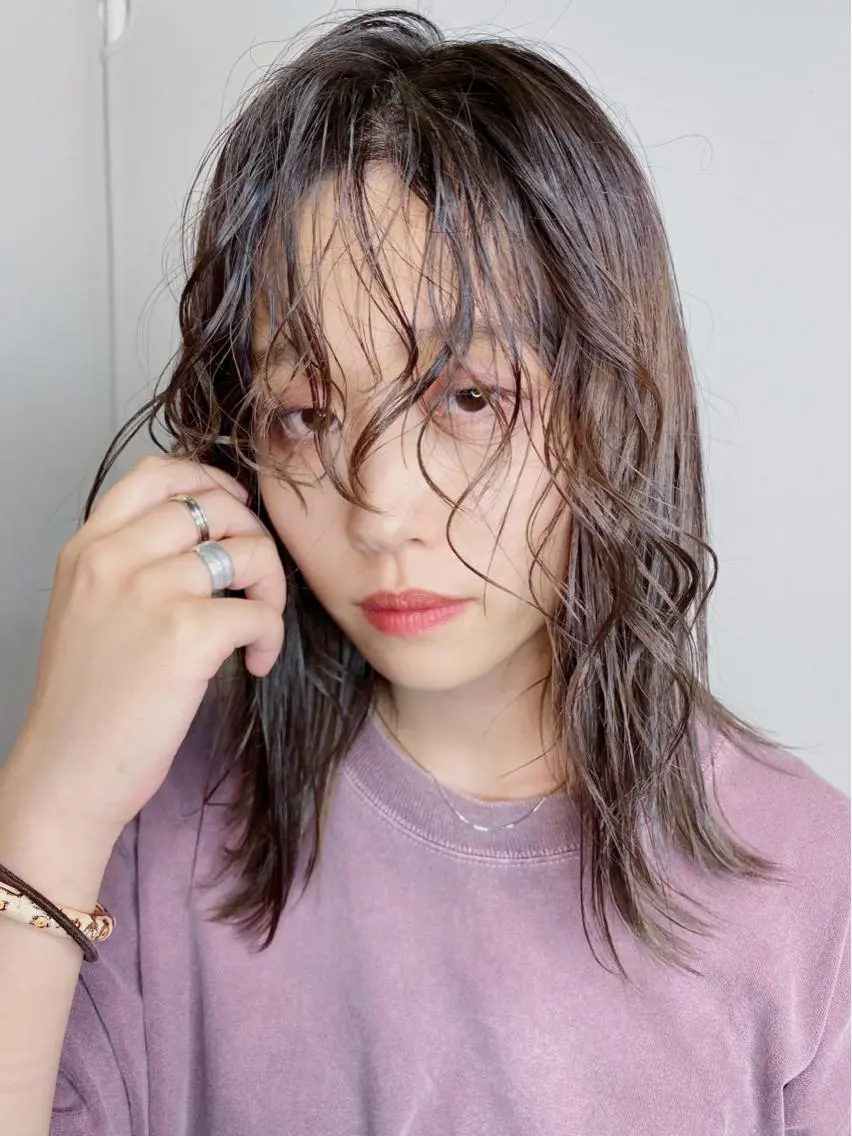 ミディアム ミディアムパーマ 🧡YUKA🧡 渋谷/プルエクステのヘアスタイル