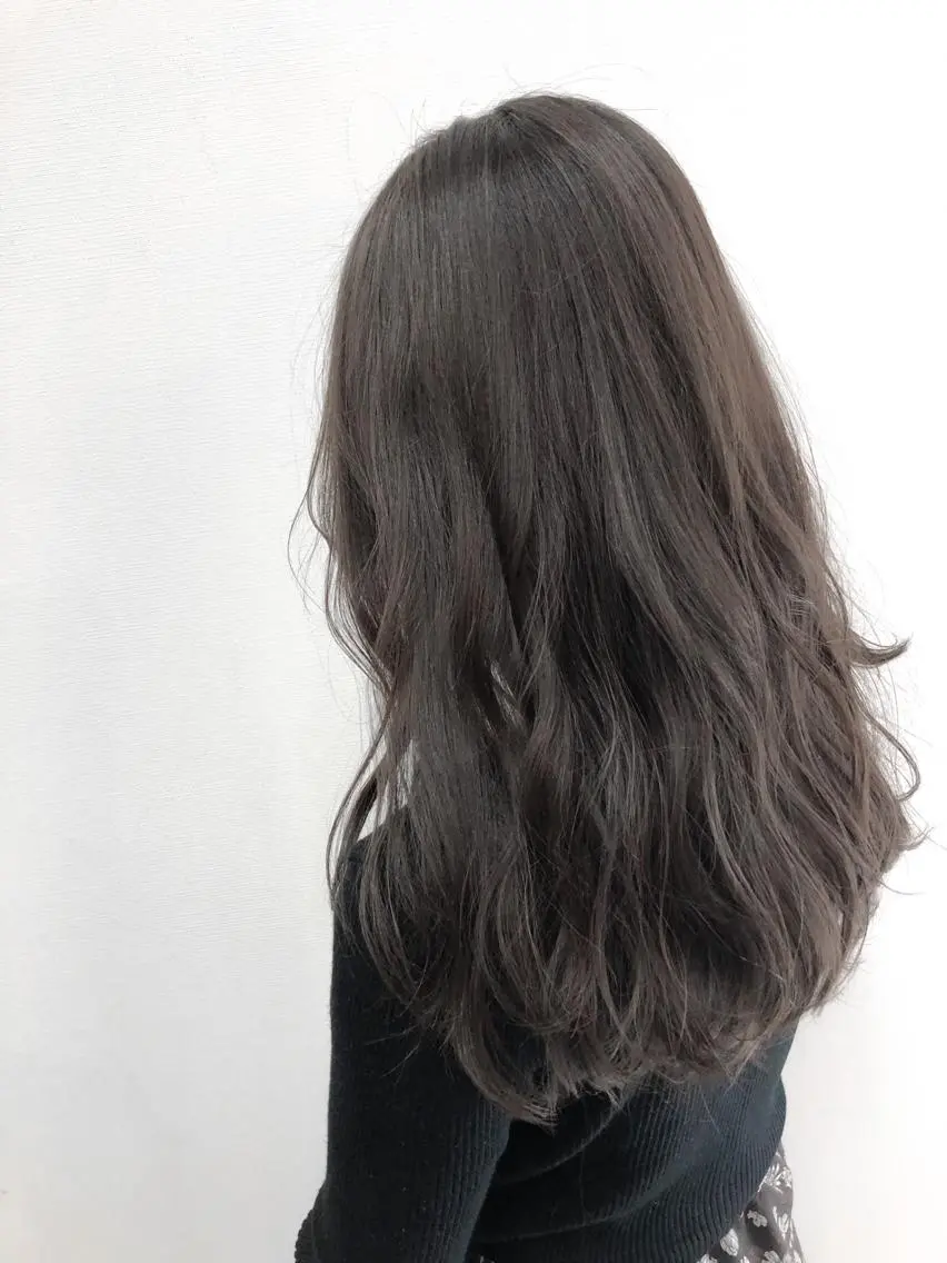 セミロング カラー パーマ ヘアアレンジ ワンレンボブ シールエクステ ベージュカラー 透明感カラー ダブルカラー ブリーチカラー🔥 パーマ【佐々木凌平】のヘアスタイル