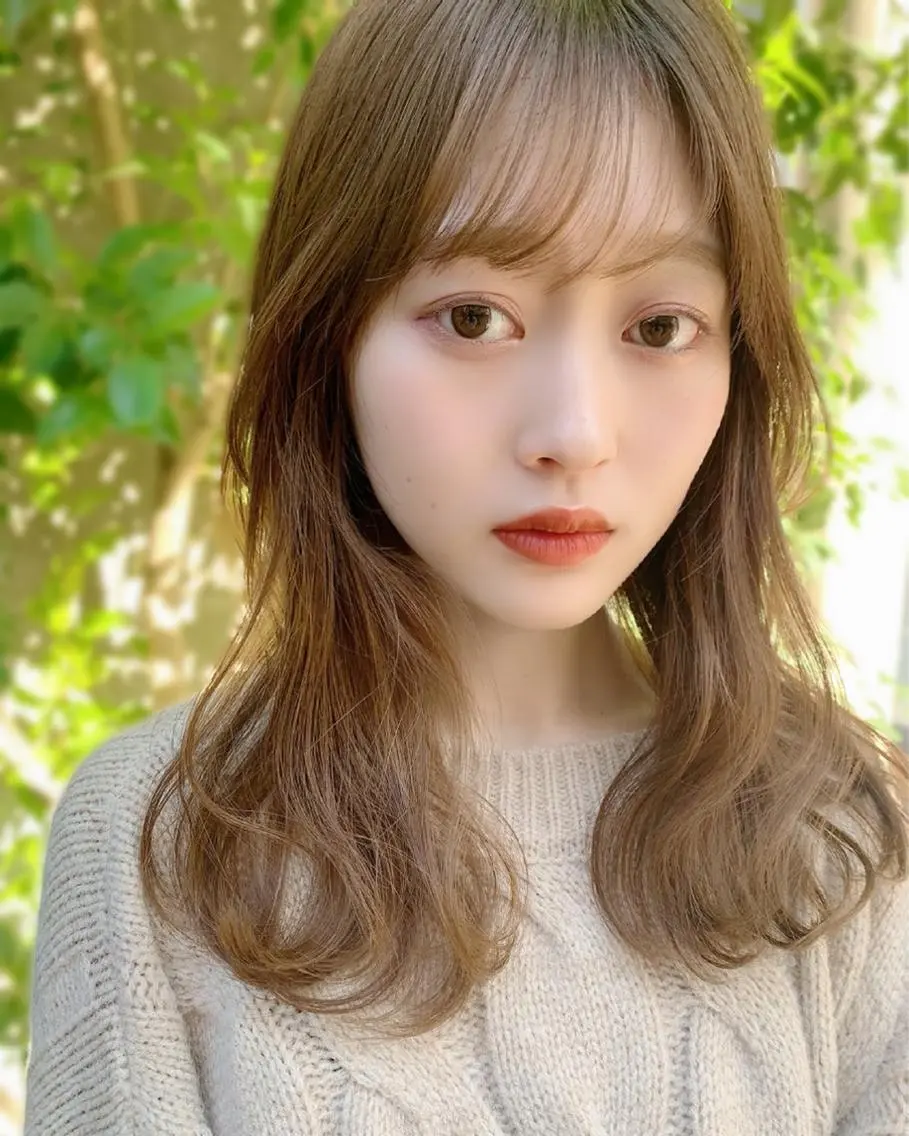 セミロング カラー パーマ カット ヘアカラー トリートメント 根津、表参道2店舗 店長　内見 加瑞磨のヘアスタイル