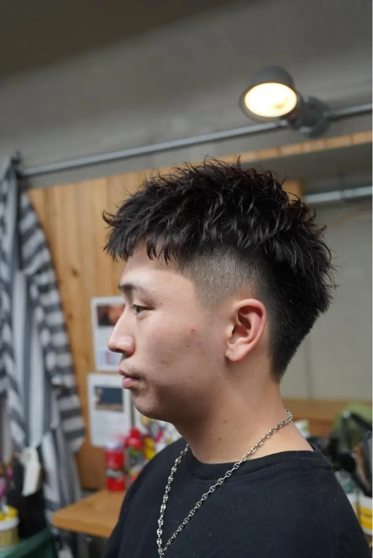 メンズ メンズパーマ カット ヘアセット 関 晃哉のヘアスタイル
