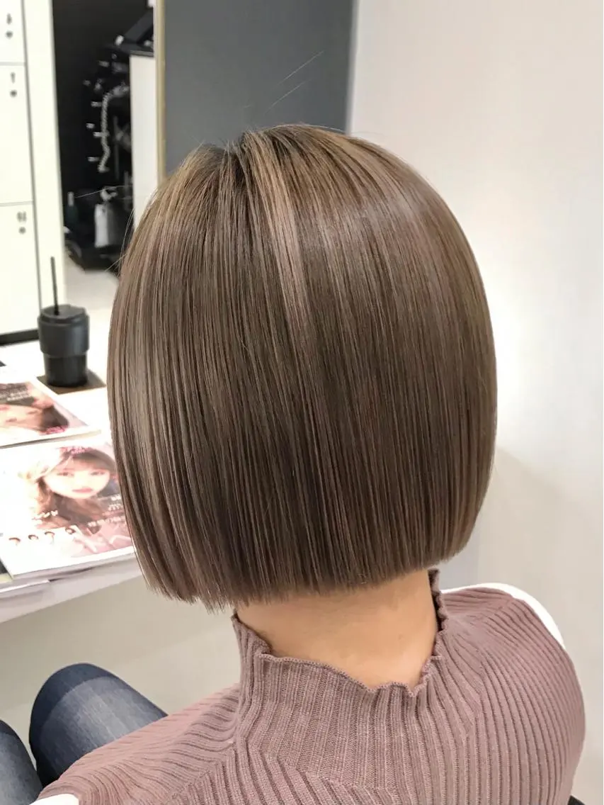 ショート カラー クロスパーマ松永裕久 似合わせカットのヘアスタイル