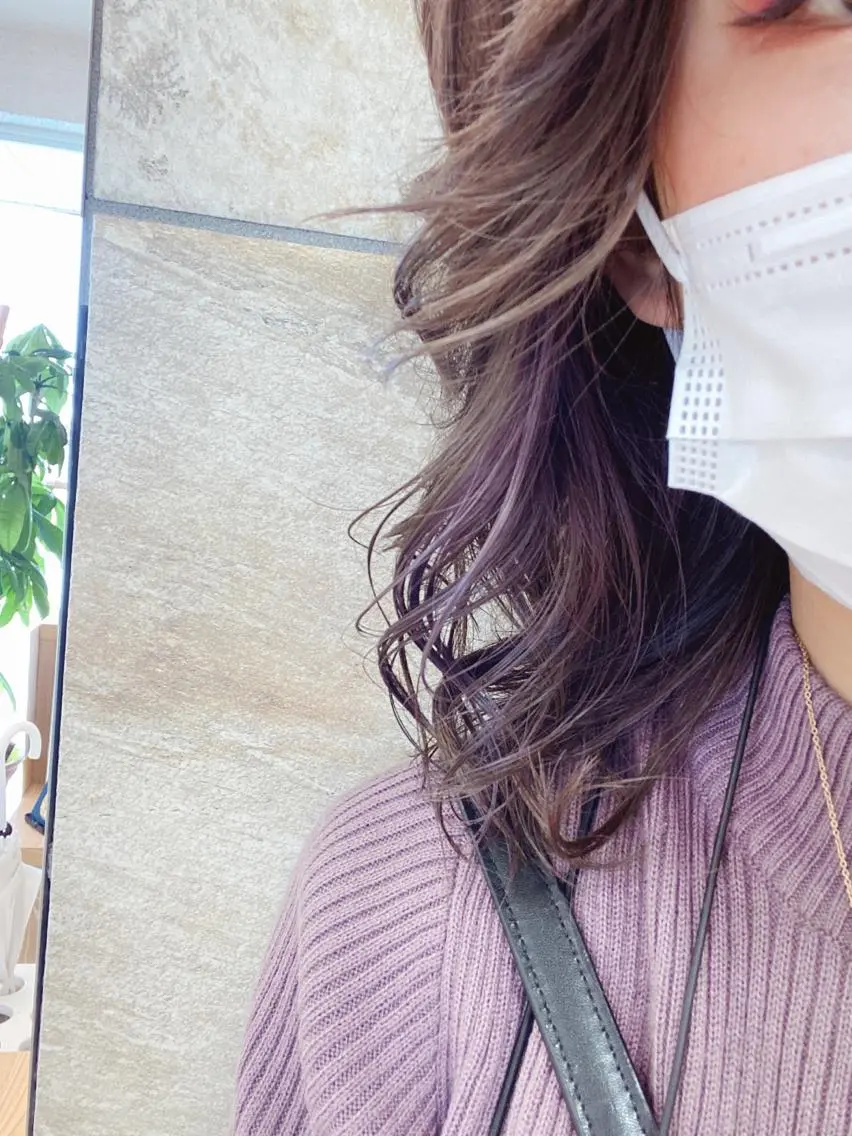 ミディアム カラー イヤリングカラー インナーカラー ヘアカラー トリートメント 高橋恵🌈生え癖改善 ウルフ/レイヤーのヘアスタイル