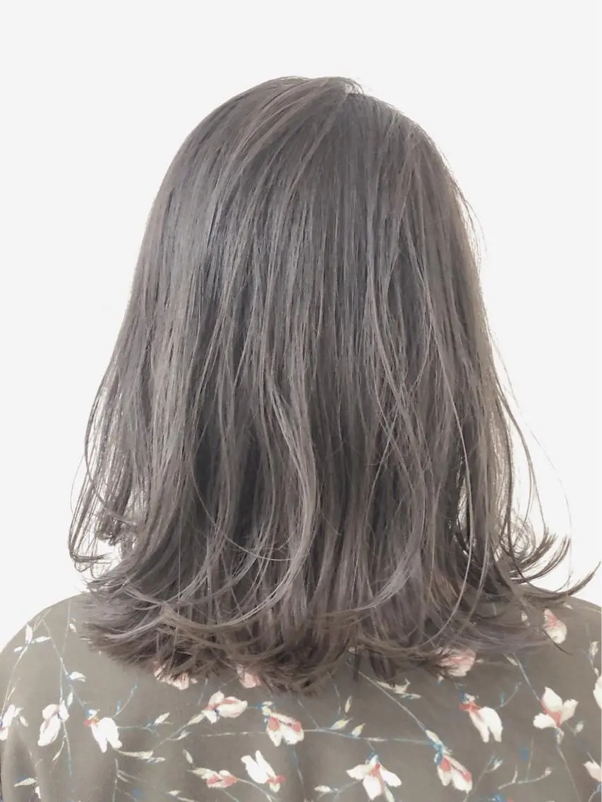 ミディアム カラー カット ヘアカラー トリートメント 寺山 靖晃のヘアスタイル