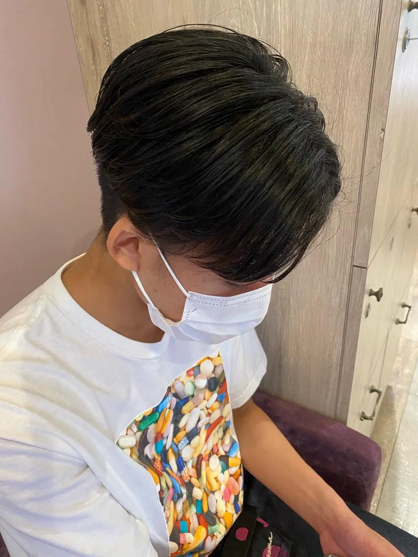 パーマ メンズ メンズパーマ ツーブロック ニュアンスパーマ 似合わせレイヤー/ Wカラー🧸こころのヘアスタイル