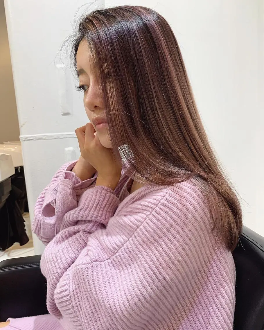 ロング カラー ヘアアレンジ ベージュカラー グラデーションカラー ハイライトカラー くせ毛 外国人風カラー 阿部 圭悟のヘアスタイル