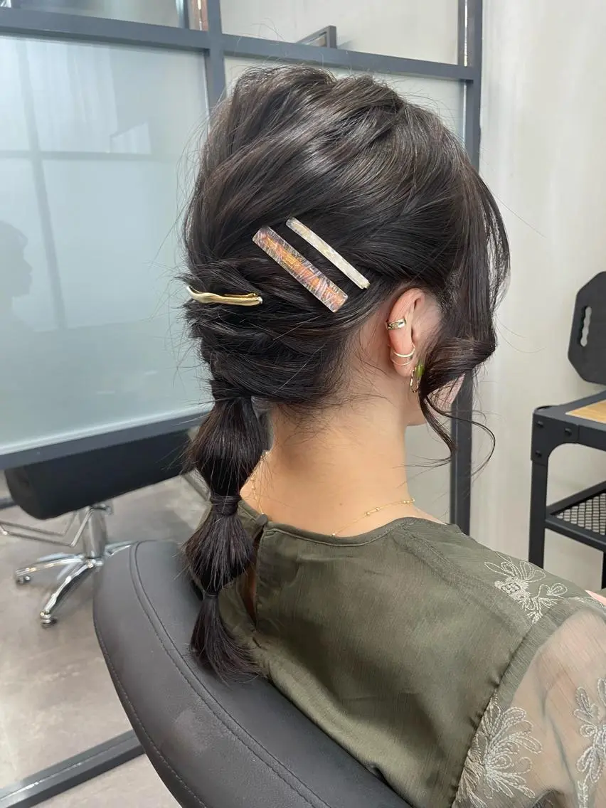 セミロング ヘアアレンジ ヘアセット ALLEN hair /まなのヘアスタイル